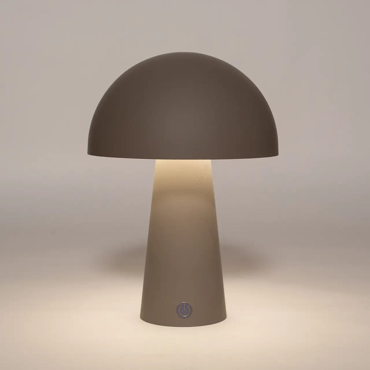 Ladattava LED pöytävalaisin, harmaa / taupe