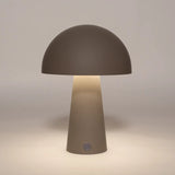 Ladattava LED pöytävalaisin, harmaa / taupe