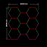 8 RGB Hexagon lamp