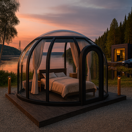 Polycarbonate bubble tent / Glass igloo, 4.2mx 3m, 13.84 m²