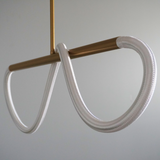 Nordic Modern Flex Neon 360 LED hanging lamp, Fiber + Silica gel