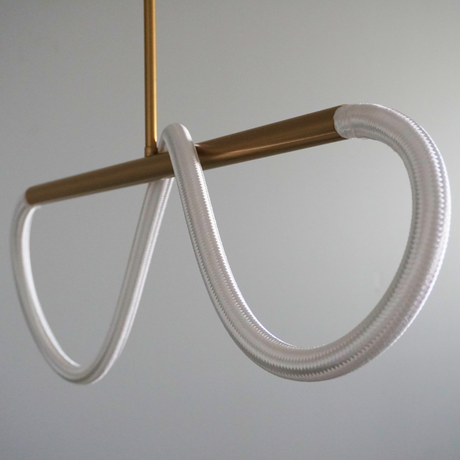 Nordic Modern Flex Neon 360 LED hanging lamp, Fiber + Silica gel