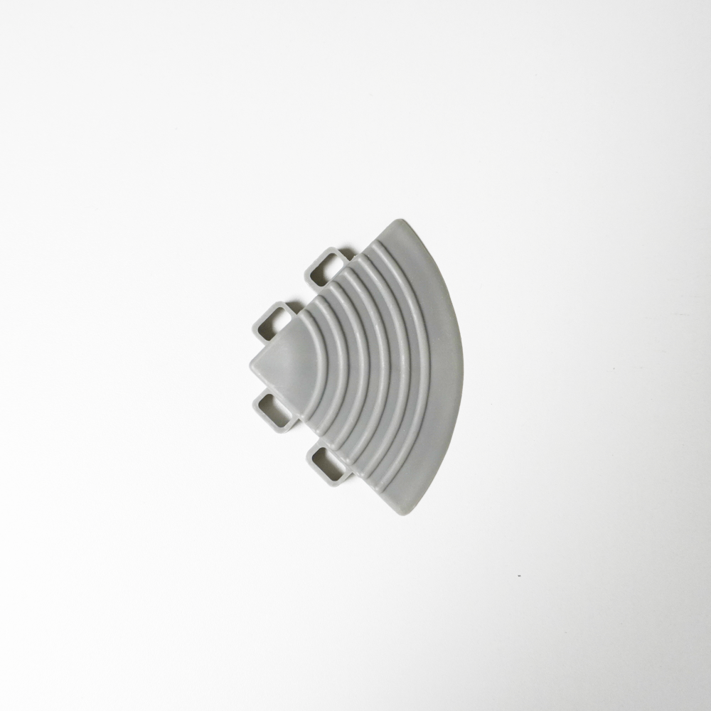 Corner for floor plastic tiles