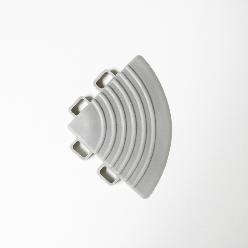 Corner for floor plastic tiles