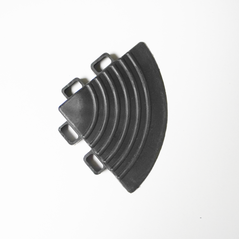 Corner for floor plastic tiles