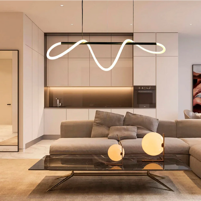 Nordic Modern Flex Neon 360 LED hanging lamp, Fiber + Silica gel
