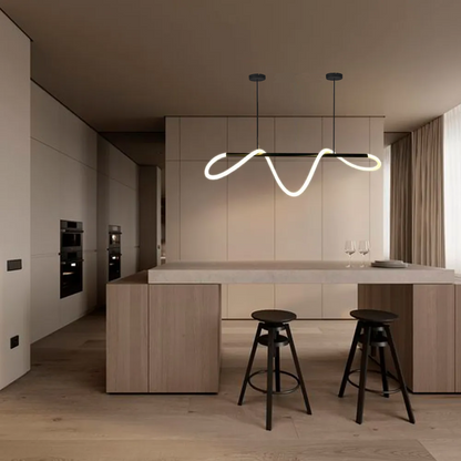 Nordic Modern Flex Neon 360 LED hanging lamp, Fiber + Silica gel