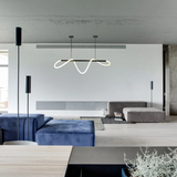 Nordic Modern Flex Neon 360 LED hanging lamp, Fiber + Silica gel