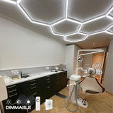 New dimmable version of 11 Hexagon LED light, 0-100%