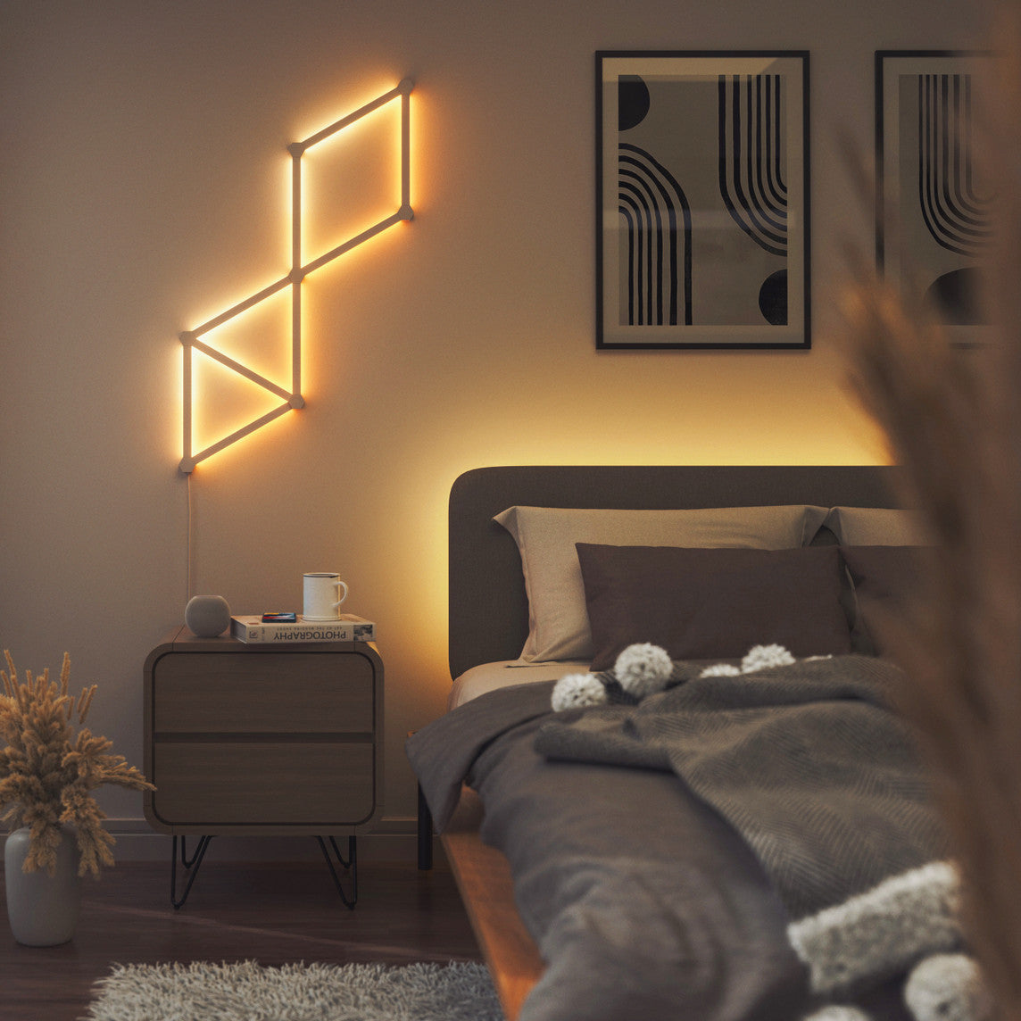 LED smart light panel Starter Kit 9 pcs 