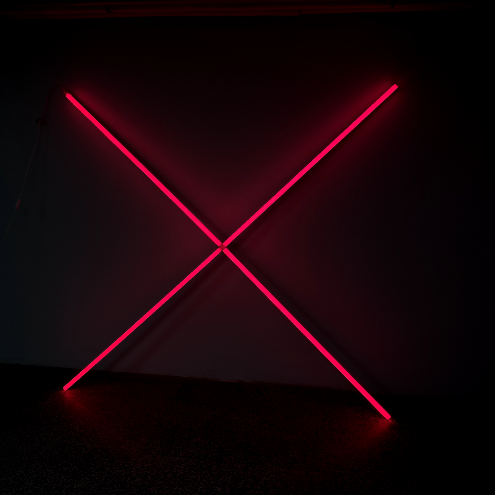 X model LED lamp, 170 cm x 170 cm