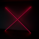 X model LED lamp, 170 cm x 170 cm