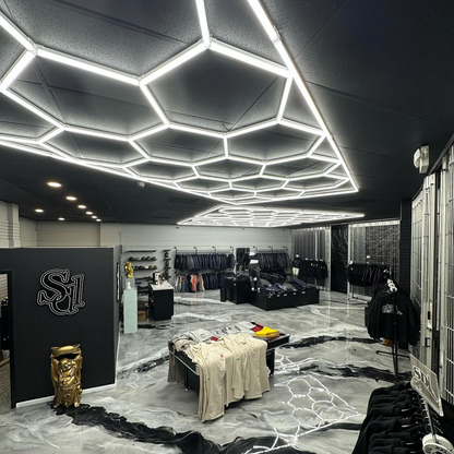 14 Hexagon LED-valo + kehikko