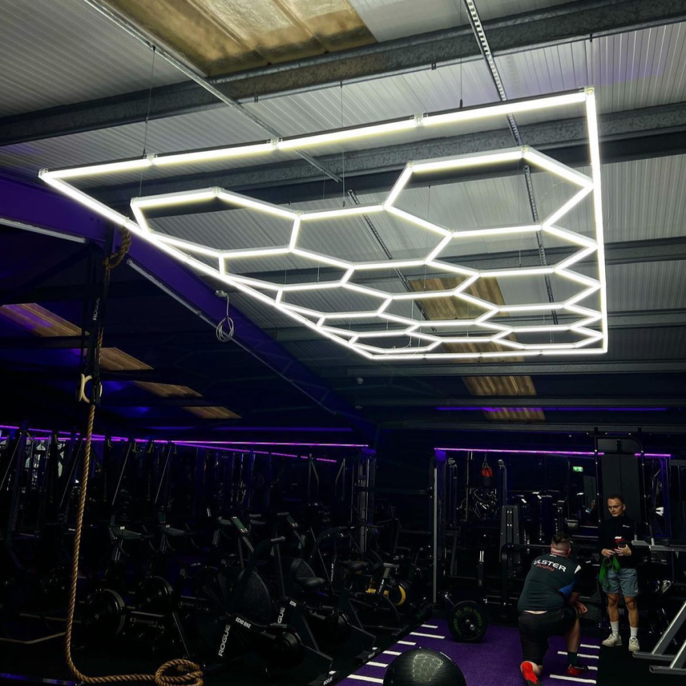 14 Hexagon LED-valo + kehikko