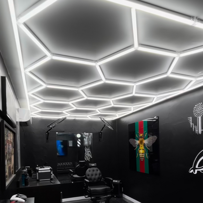 14 Hexagon LED-valo + kehikko