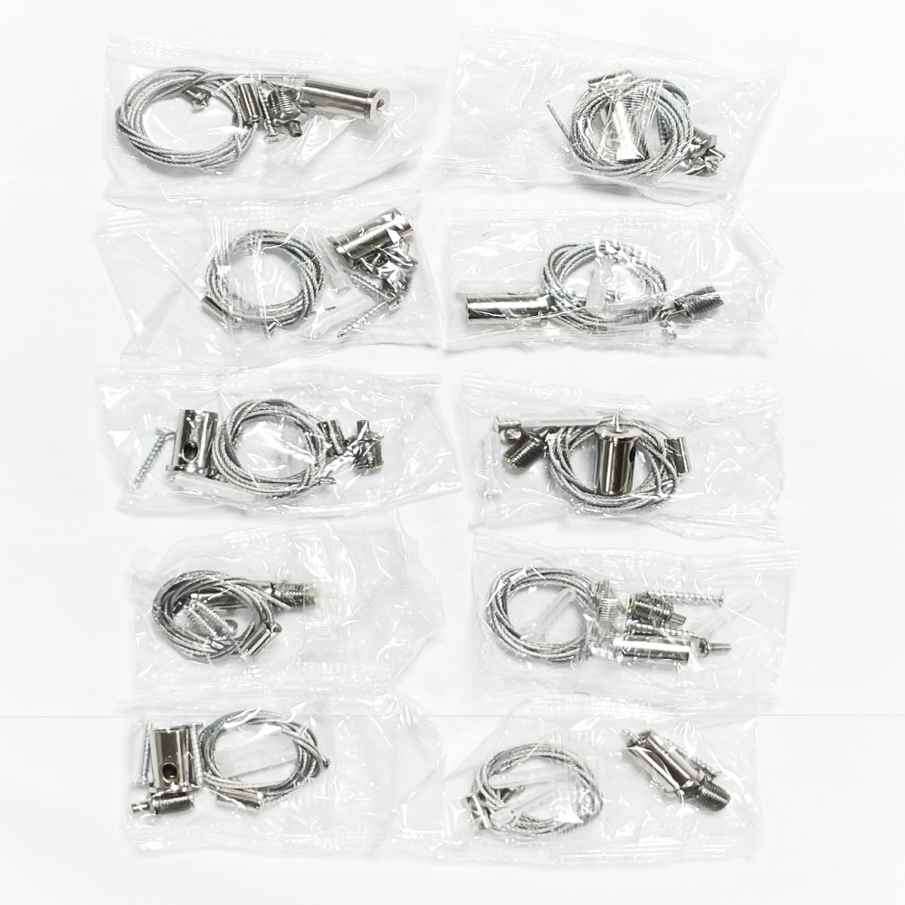 Wire suspension kit, 10 pcs, 2 m
