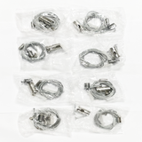 Wire suspension kit, 8 pcs, 2 m