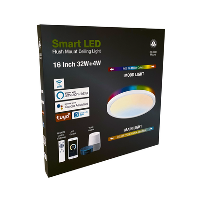 Led ceiling lamp, wireless dimmable, 40 cm