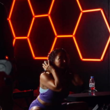 4 RGB Hexagon lamp