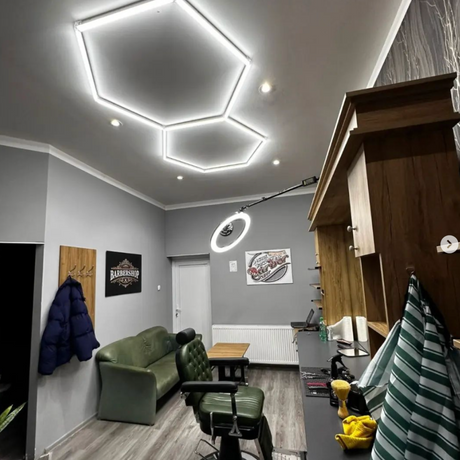 2 Hexagon LED-valo, 6500K, Ei himmennettävä
