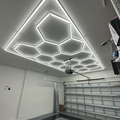 15 Hexagon LED-valo + kehikko