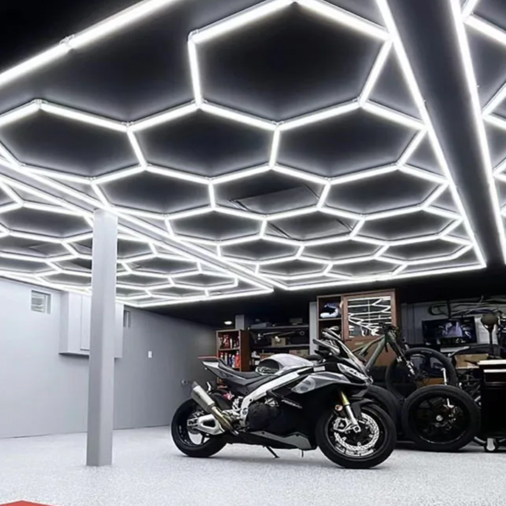 15 Hexagon LED light + frame, 6500K, Dimmable