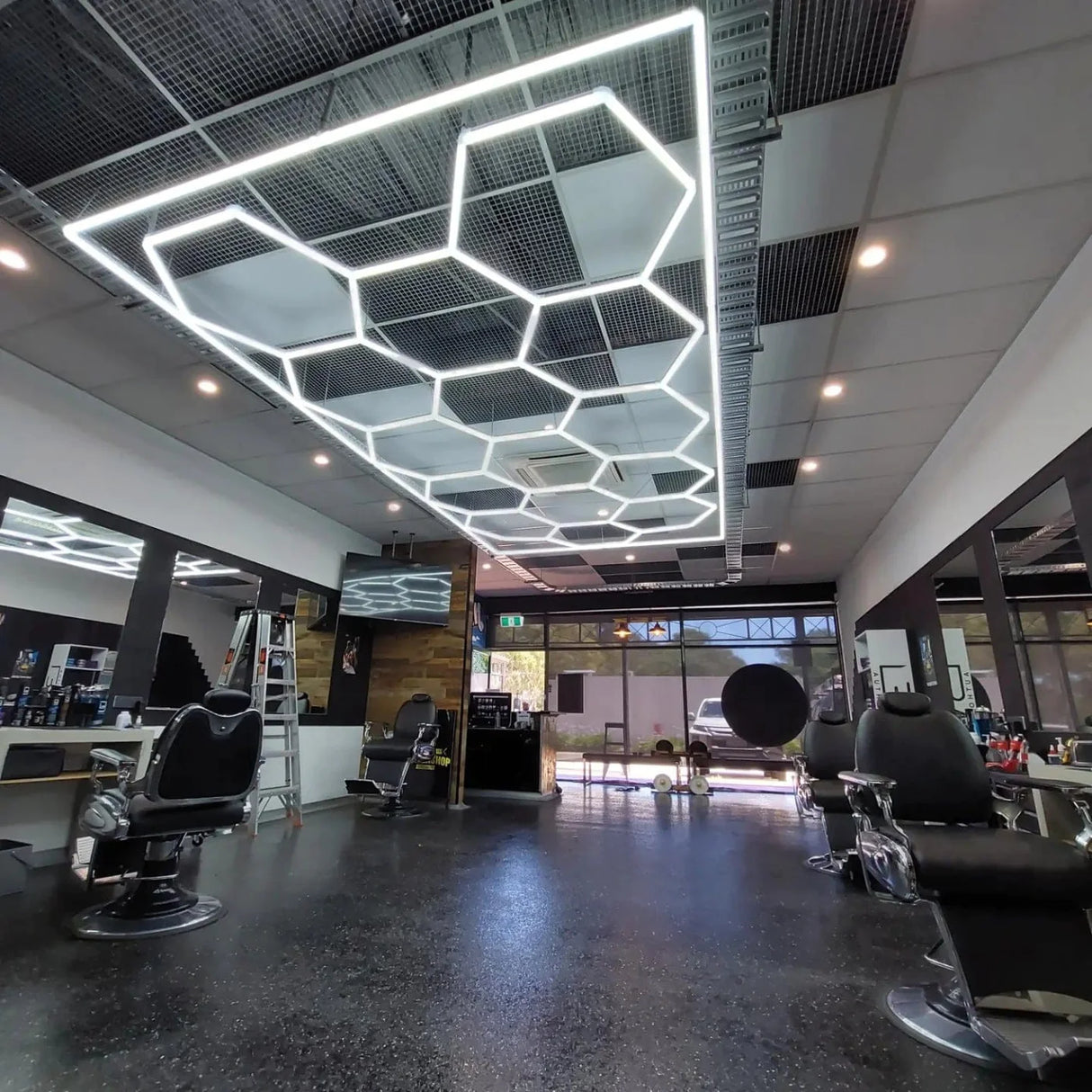 15 Hexagon LED light + frame, 6500K, Dimmable
