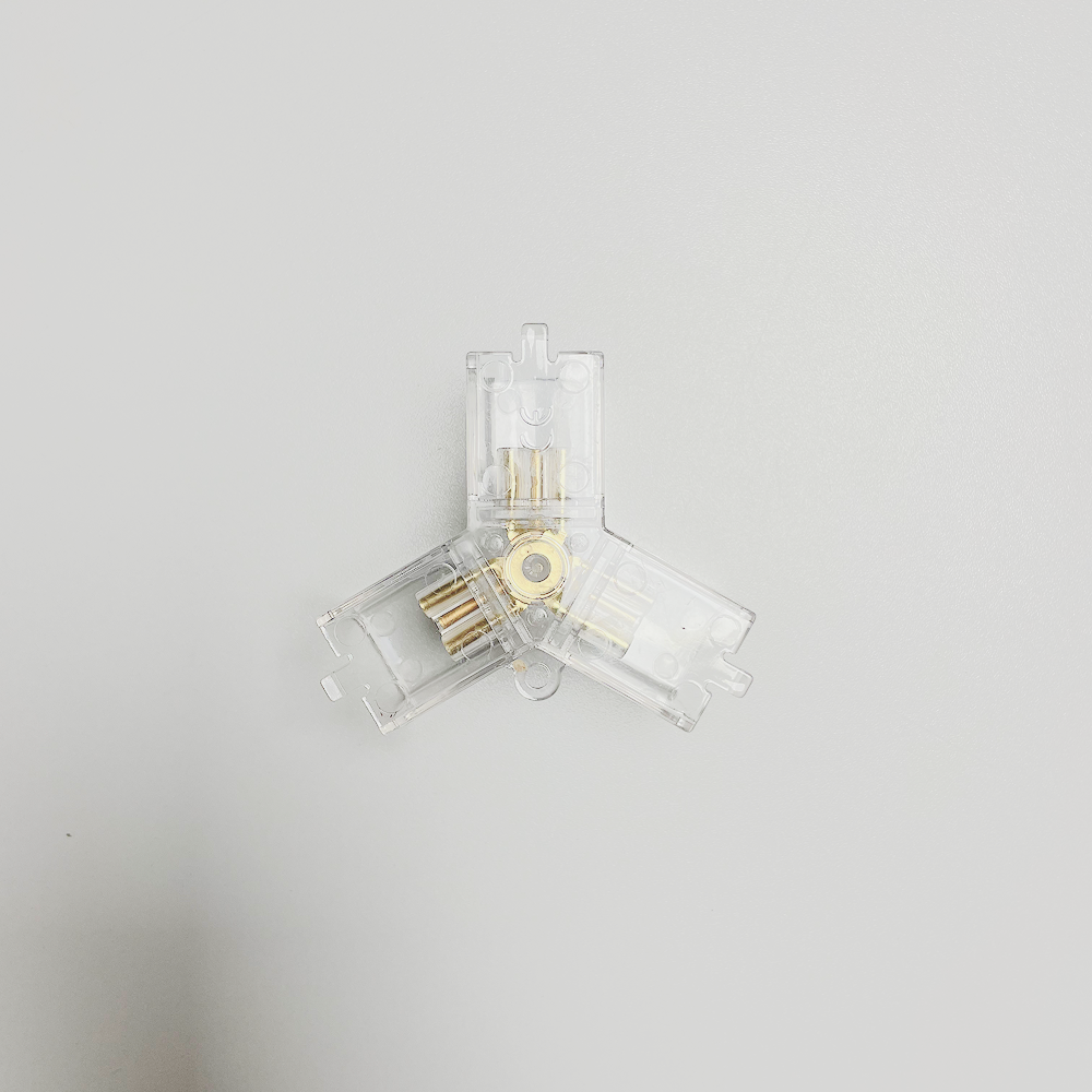 Y-connector Hexagon LED light, 3-pole, for 0–100% dimmable lamps
