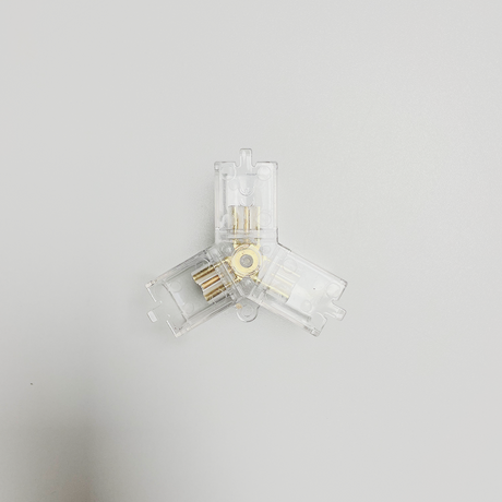 Y-connector Hexagon LED light, 3-pole, for 0–100% dimmable lamps