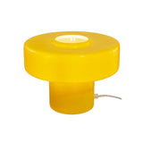 Retro pöytävalaisin Foza, keltainen, 25 cm