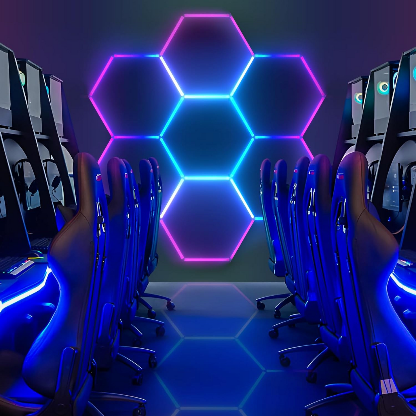 7 RGB Hexagon lamp