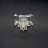 Y-connector Hexagon LED light, 3-pole, for plastic LED tubes 