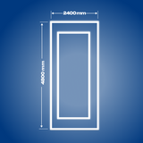 LED-valopaneeli 2400 x 4800 mm