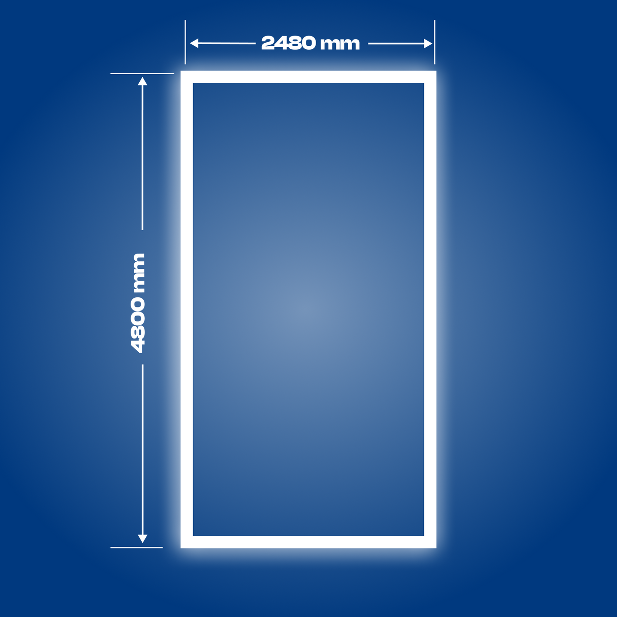 LED-valopaneeli 2400 x 4800 mm