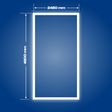 LED-valopaneeli 2400 x 4800 mm