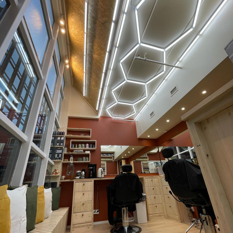 4 Hexagon LED-valo, 6500K, Ei himmennettävä