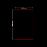 Frame LED lighting Red / Blue / White / Pink, 2400 mm x 4800 mm