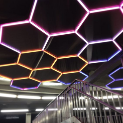 2 RGB Hexagon lamp