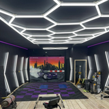 15 Hexagon LED light + frame, 6500K, Dimmable