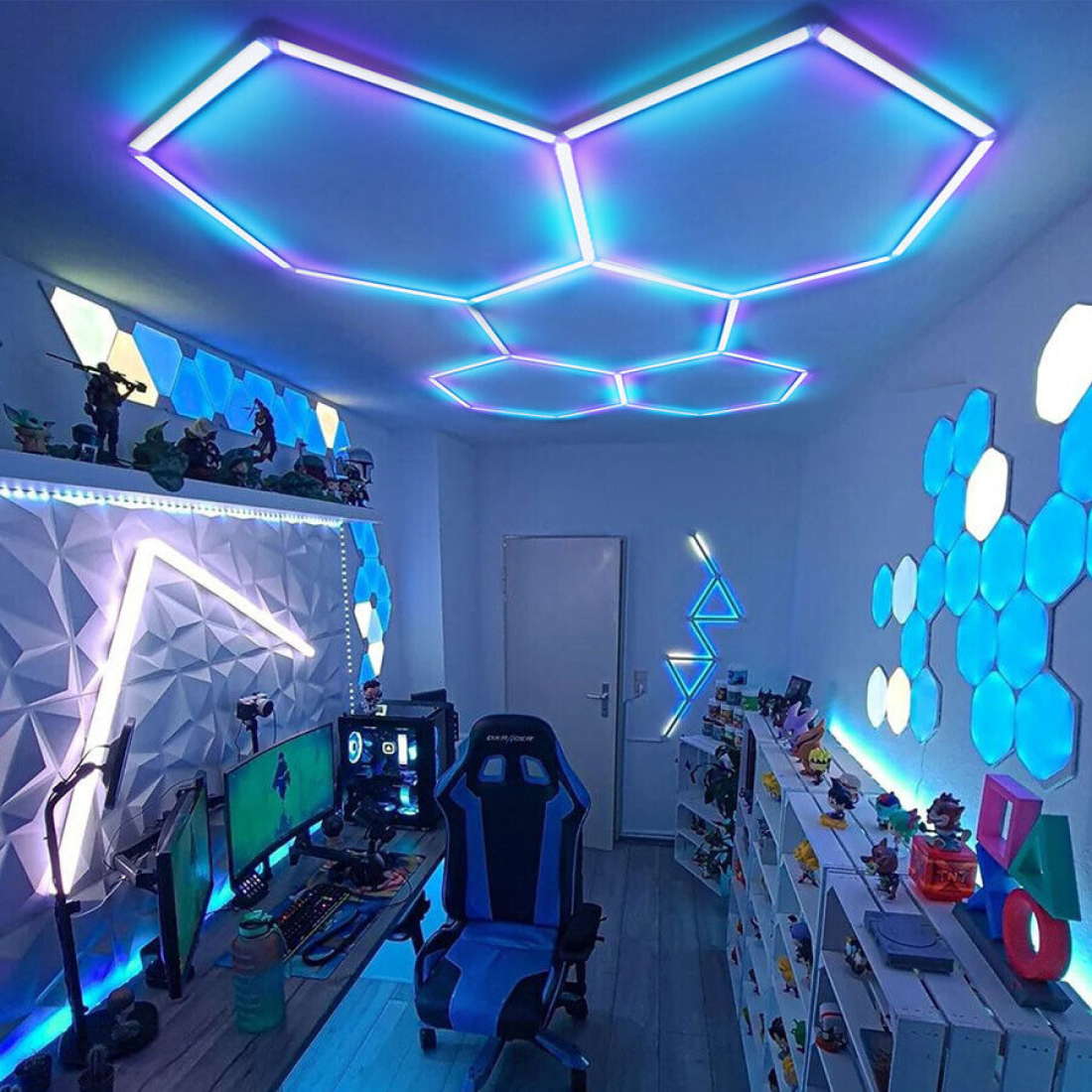 5 RGB Hexagon lamp