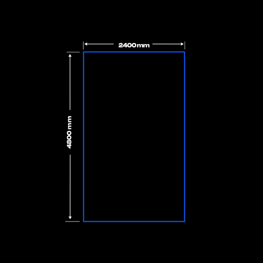 Frame LED lighting Red / Blue / White / Pink, 2400 mm x 4800 mm