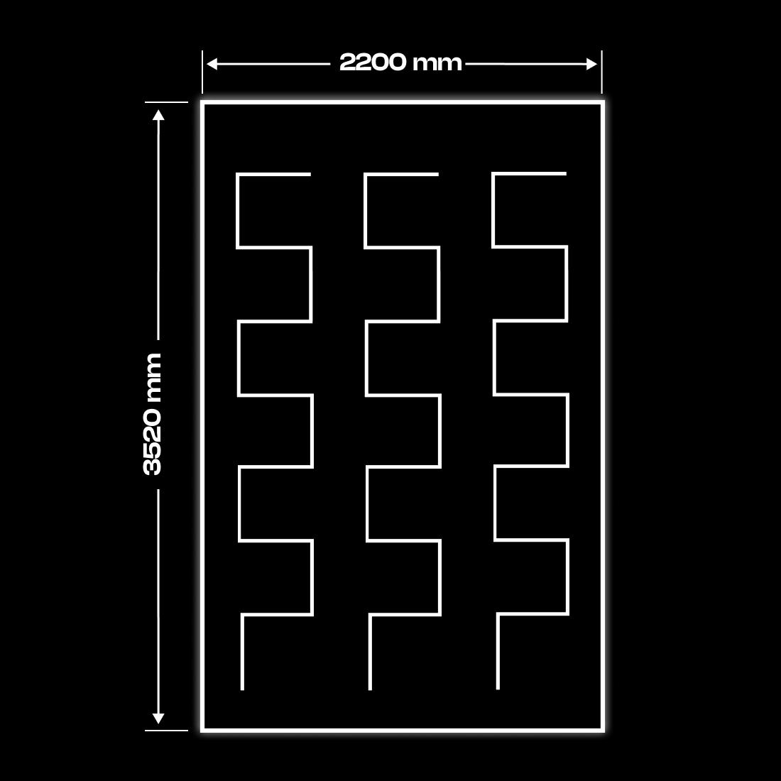 Sik Sak malli LED-valo + kehikko