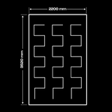 Zig Zag model LED light + frame